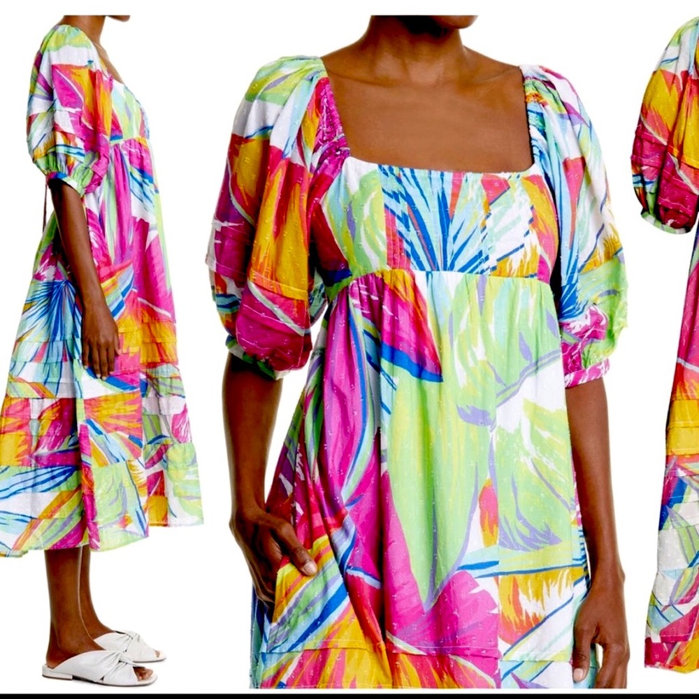 Farm Rio Breezy Cotton Dress Xl